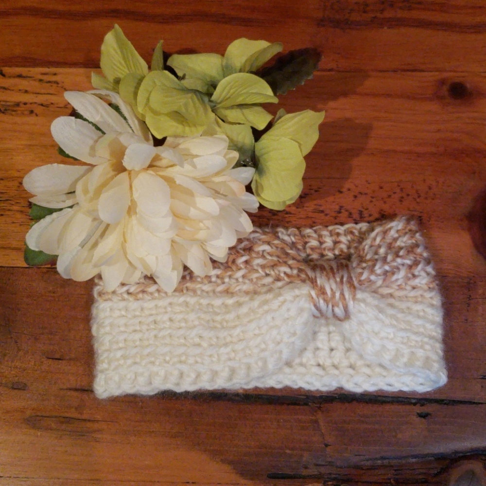 Handmade newborn headband/ear warmer